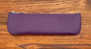 Leder Mäppchen Aris violett